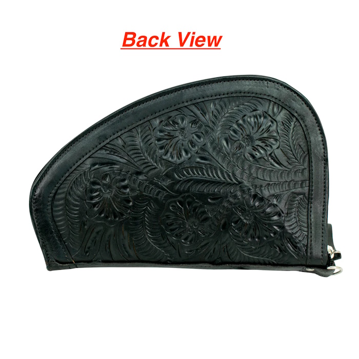 (image for) American West Large Leather Handgun Case 11 x 7 1/2 x 1 1/2