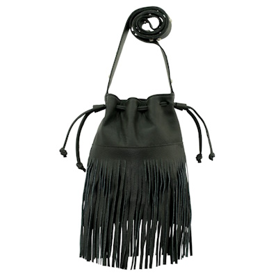 (image for) Fringed Cowgirl Crossbody Bucket Bag