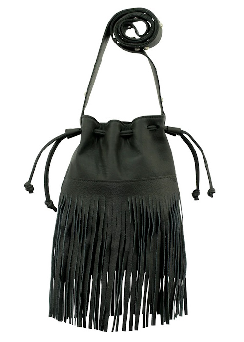 (image for) Fringed Cowgirl Crossbody Bucket Bag