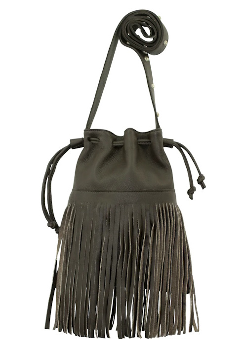 (image for) Fringed Cowgirl Crossbody Bucket Bag