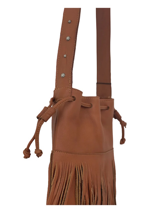 (image for) Fringed Cowgirl Crossbody Bucket Bag