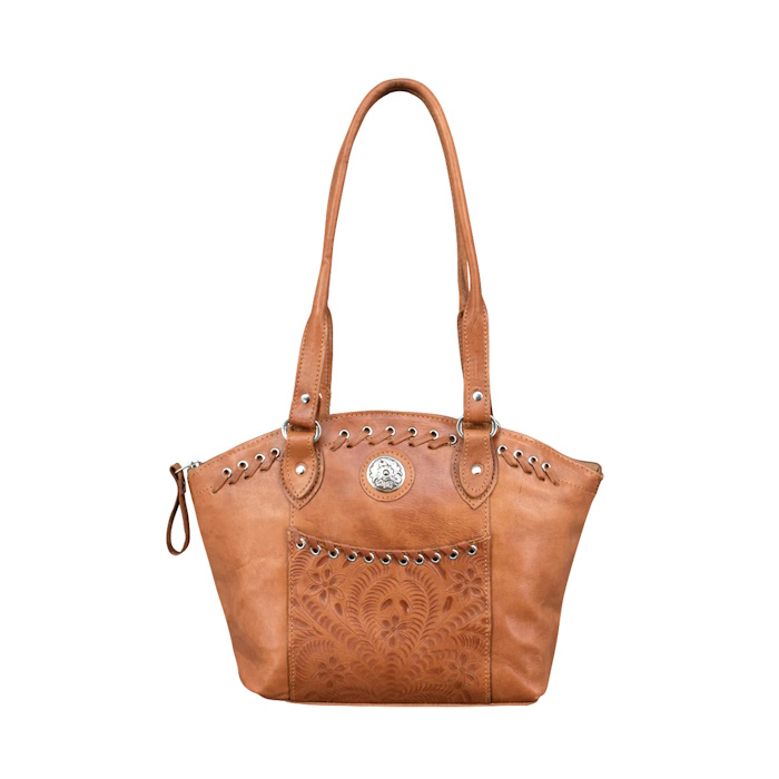 (image for) Harvest Moon Zip-Top Bucket Tote w/ Conceal Carry Pocket