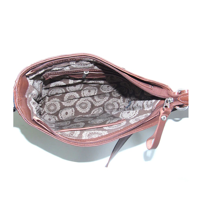 (image for) Lariats & Lace Zip-Top Messenger Bag