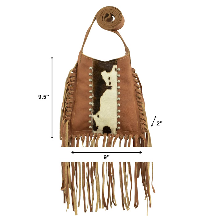 (image for) Fringed Cowgirl Messenger Crossbody