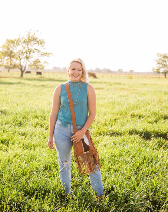 (image for) Fringed Cowgirl Messenger Crossbody