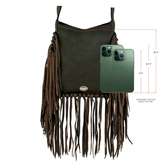 (image for) Fringed Cowgirl Messenger Crossbody