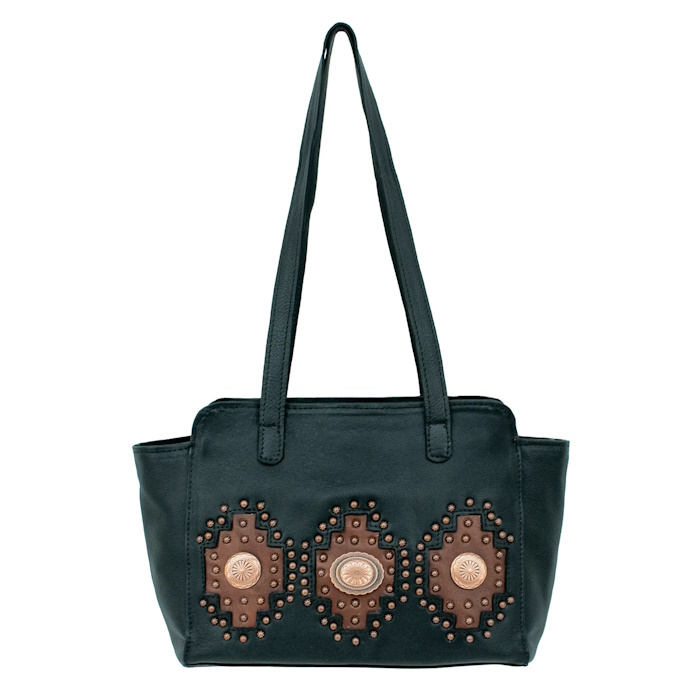 (image for) Midnight Copper Ultra Soft Zip-Top Tote w/ Conceal Carry Pocket