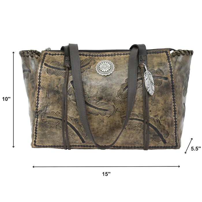 (image for) Sacred Bird Zip-Top Tote w/ Conceal Carry Pocket