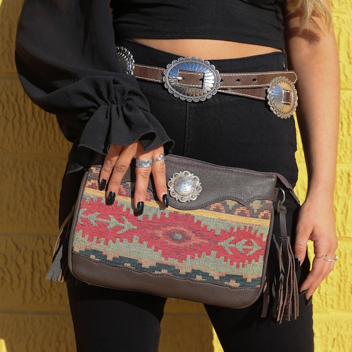 (image for) Santa Fe Woven Tapestry Multi-Compartment Crossbody