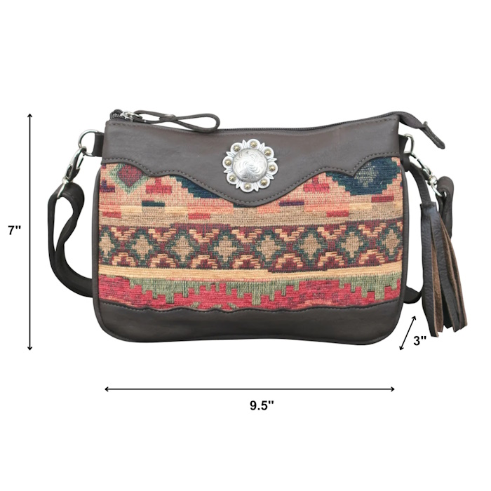 (image for) Santa Fe Woven Tapestry Multi-Compartment Crossbody