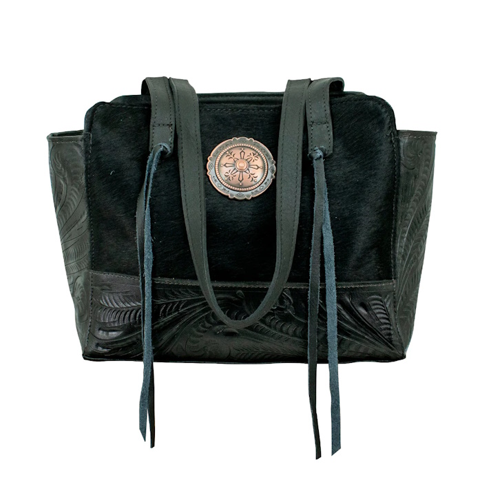 (image for) Cowtown Hair-On Tote Shoulder Bag w/ Conceal Carry Pocket