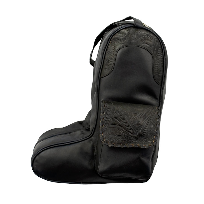 (image for) Waxed Leather Boot Bag 2 Individual Compartments