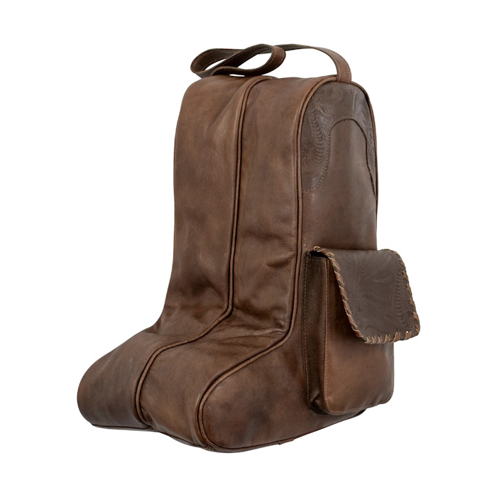 (image for) Waxed Leather Boot Bag 2 Individual Compartments