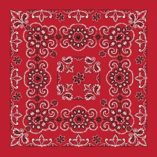 (image for) Bandanna XL Red Paisley 27" x 27"