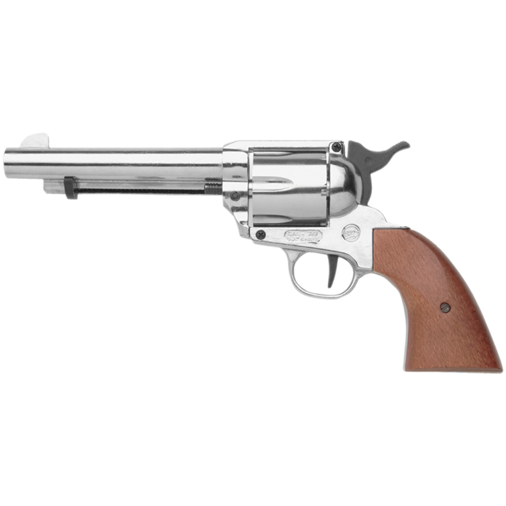 (image for) M1873 Polished Nickel 5 1/2 Peacemaker Blank Revolver