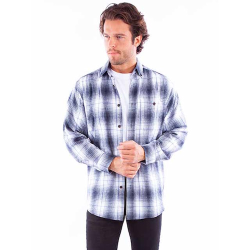 (image for) Button Front Cotton Flannel Shirt