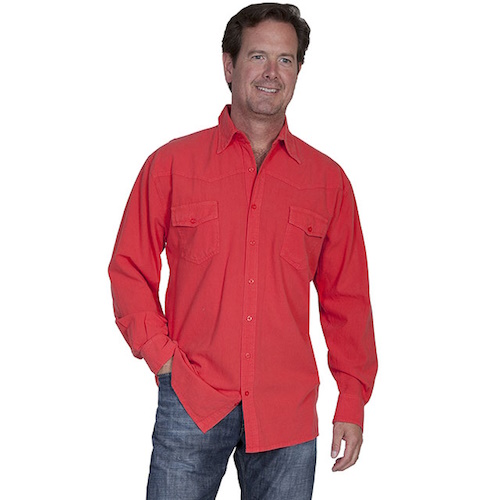 (image for) Button Front Cotton Shirt with Flap Chest Pockets