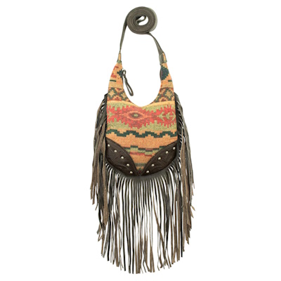 (image for) Fringed Cowgirl Hobo Crossbody