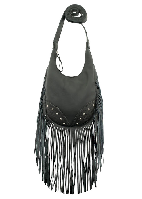 (image for) Fringed Cowgirl Hobo Crossbody