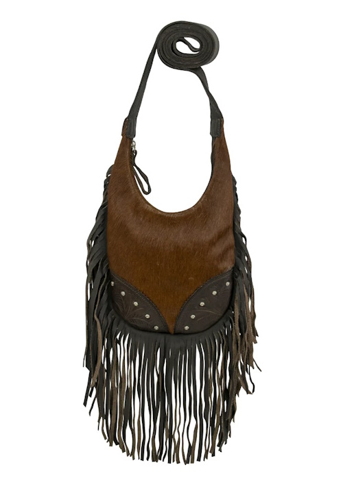 (image for) Fringed Cowgirl Hobo Crossbody