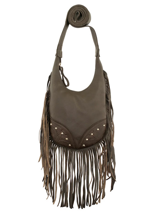 (image for) Fringed Cowgirl Hobo Crossbody