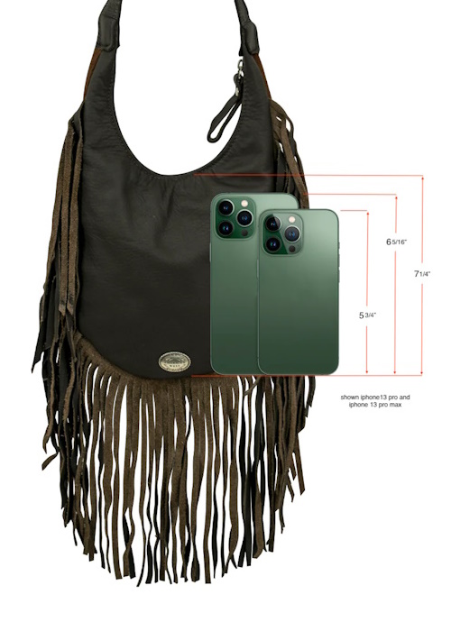 (image for) Fringed Cowgirl Hobo Crossbody