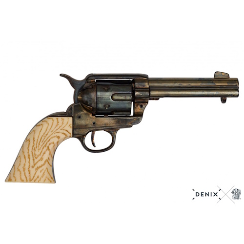 (image for) 1873 Peacemaker 4 3/4 SAA Antiqued Gun Metal Revolver