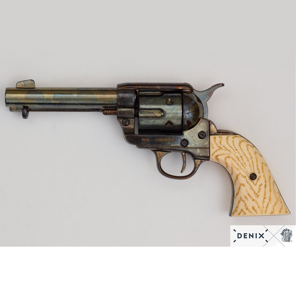 (image for) 1873 Peacemaker 4 3/4 SAA Antiqued Gun Metal Revolver