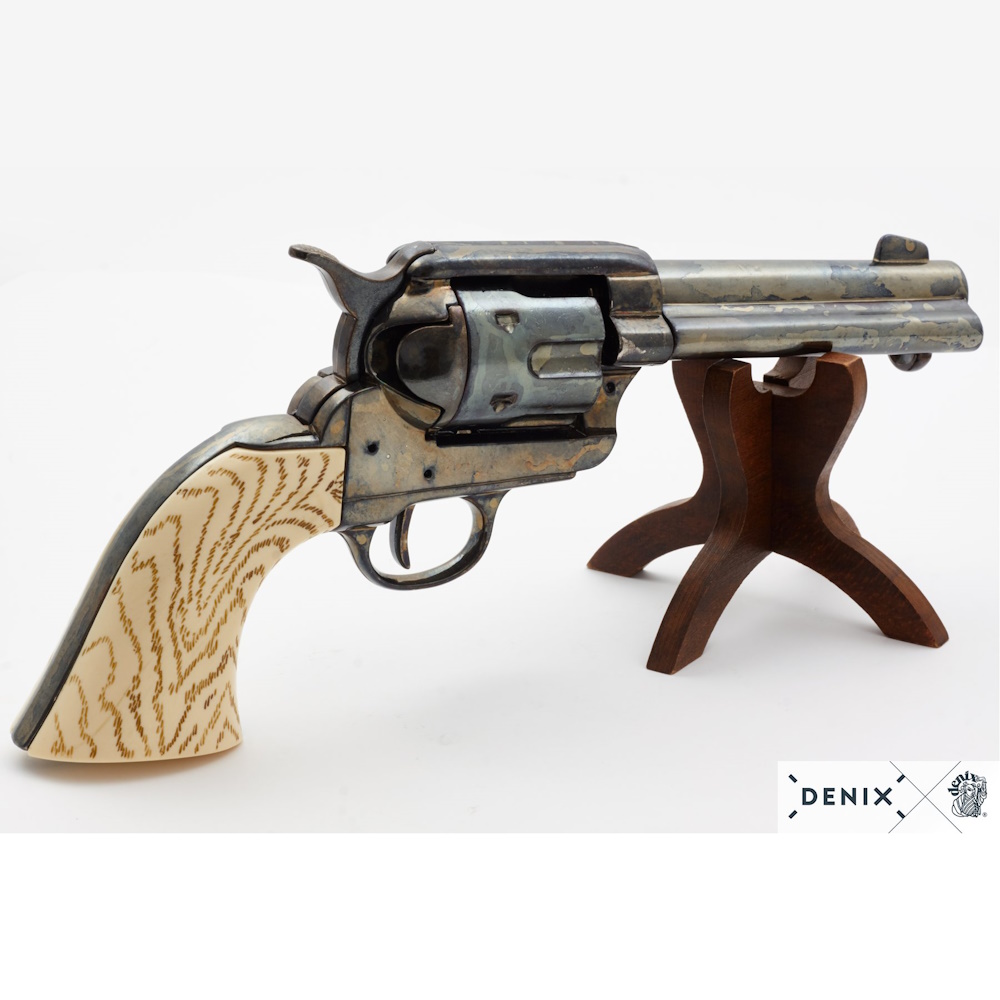 (image for) 1873 Peacemaker 4 3/4 SAA Antiqued Gun Metal Revolver