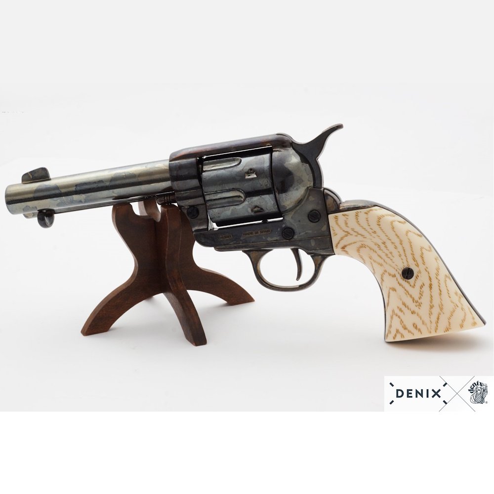 (image for) 1873 Peacemaker 4 3/4 SAA Antiqued Gun Metal Revolver