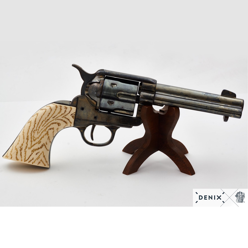 (image for) 1873 Peacemaker 4 3/4 SAA Antiqued Gun Metal Revolver