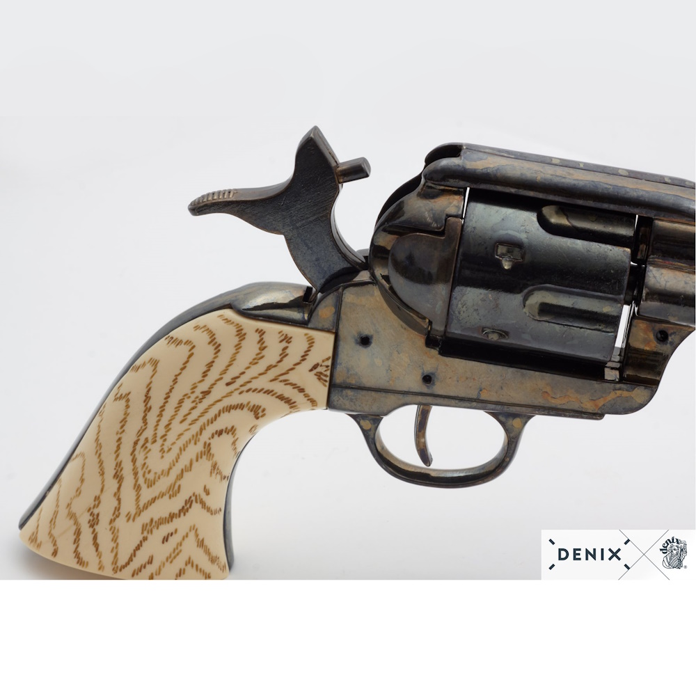 (image for) 1873 Peacemaker 4 3/4 SAA Antiqued Gun Metal Revolver