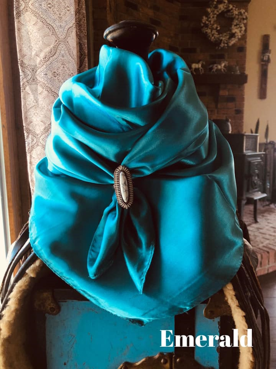 (image for) Emerald Green Wild Rag Scarf