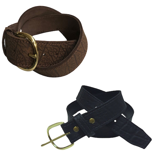 (image for) Western Style Cape Buffalo Hide Belt Black or Brown