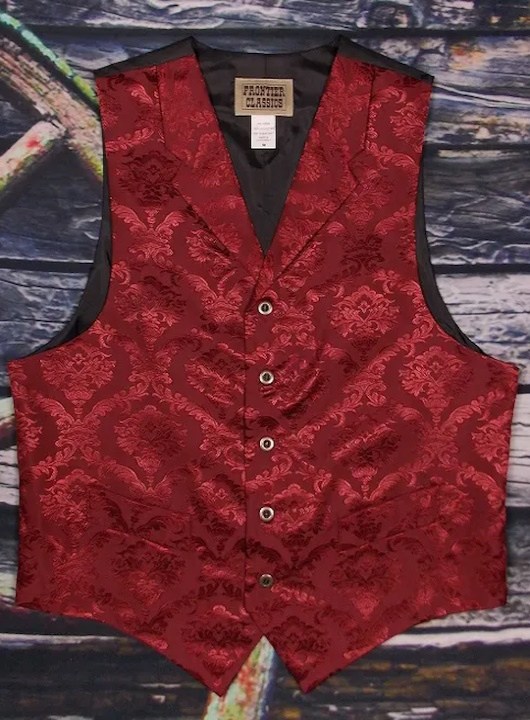 (image for) Western Gentlemen's Richland Vest Jaquard Point Bottom