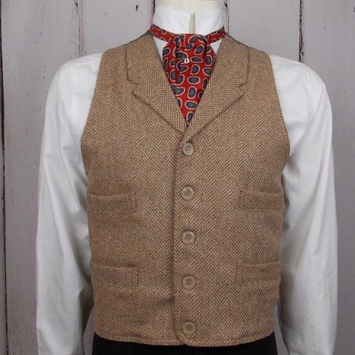 (image for) Comstock Frontier Vest Wool Blend Herringbone