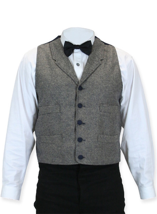 (image for) Comstock Frontier Vest Wool Blend Herringbone