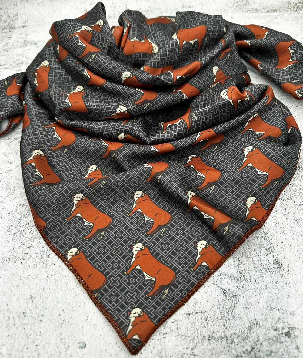 (image for) Hereford Cattle Design Wild Rag