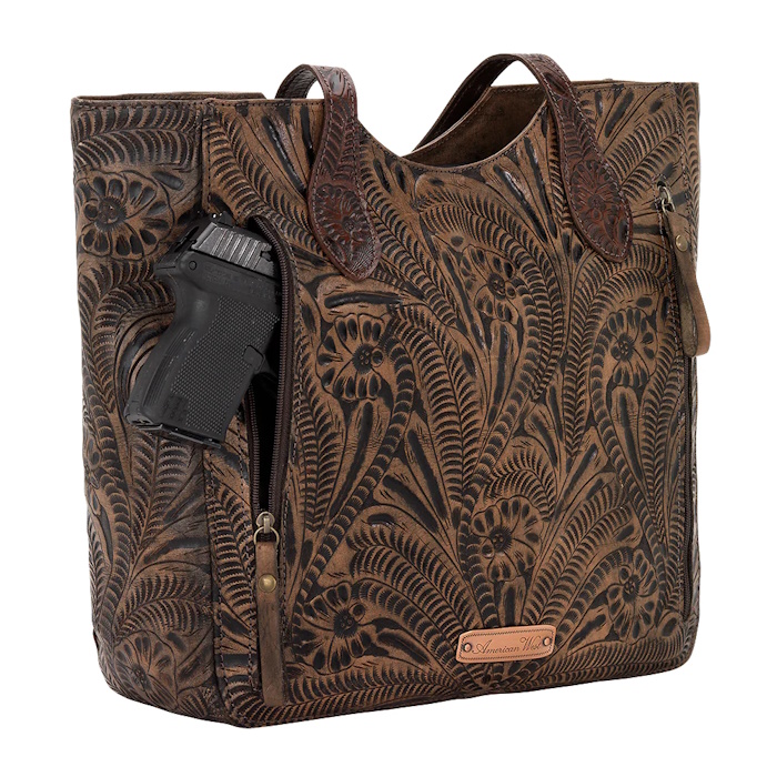 (image for) Hitchin' Post Zip-Top Tote w/ Conceal Carry Pocket