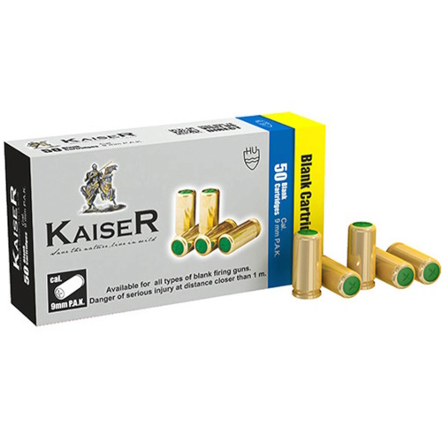 (image for) Kaiser Blank Gun Ammunition 9mm PAK 50 pack