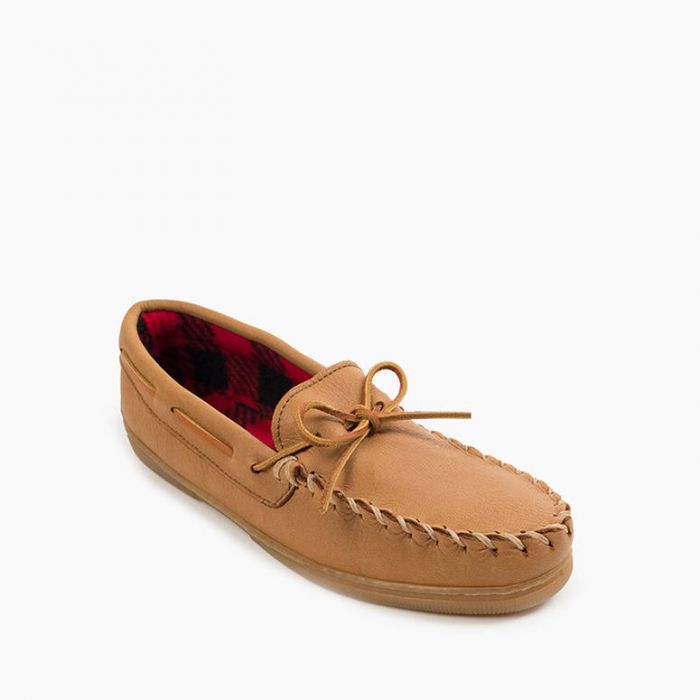 (image for) Men's Moosehide Fleece Lined Moccasins (Natural / Size 11)