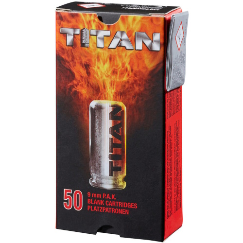 (image for) Perfecta Titan Blank Gun Ammunition 9mm PAK 50 pack