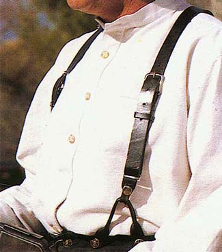 1822 Albert Thurston Design Plain Leather Suspenders Pant Braces  [HR-PLNSUS] :  Western Store is an industry leader in Old  West and Modern Western Leather Products and Western Wear.   Leather Native
