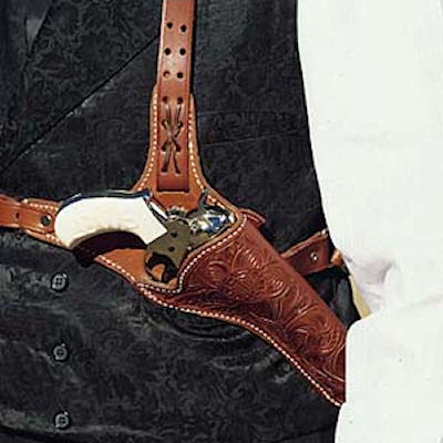 holster shoulder huckleberry draw cross western 1874 holsters west leather oldtradingpost revolver harness gun authentic