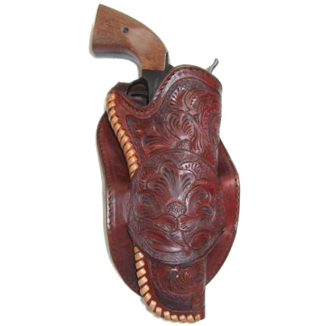 (image for) 1894 Al Furstnow Design Miles City Full Skirt Round Single Loop Gun Holster