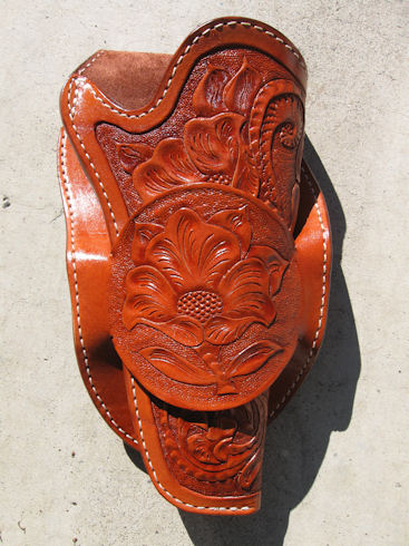 (image for) 1894 Al Furstnow Design Miles City Full Skirt Round Single Loop Gun Holster