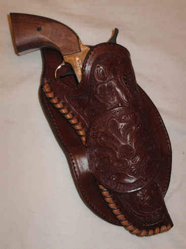 (image for) 1894 Al Furstnow Design Miles City Full Skirt Round Single Loop Gun Holster