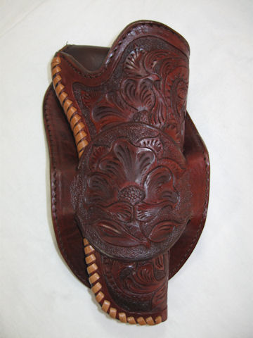 (image for) 1894 Al Furstnow Design Miles City Full Skirt Round Single Loop Gun Holster