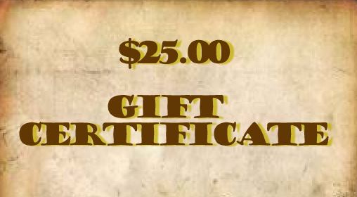 (image for) $25.00 Gift Certificate