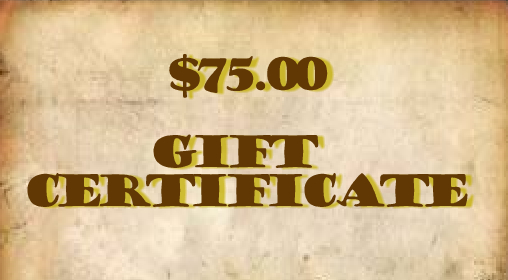 (image for) $75.00 Gift Certificate